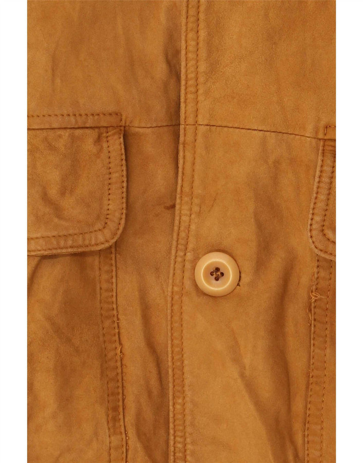 Vintage herre ruskind bomberjakke UK 38 Medium Beige