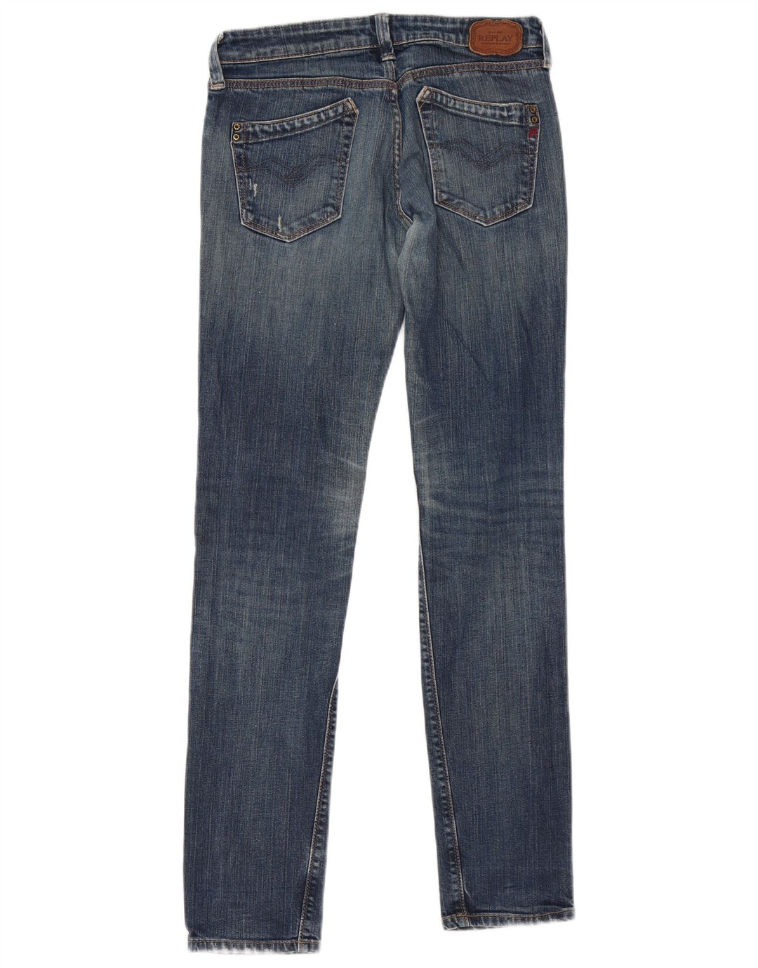 Replay Dame Slim Jeans W29 L31 Blå