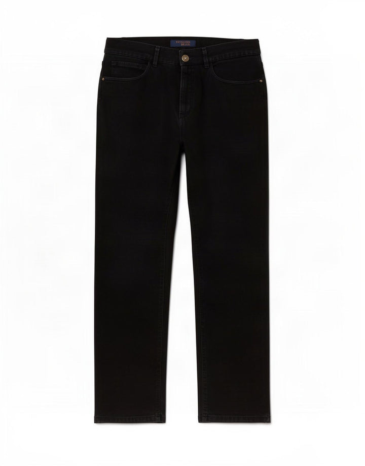 Trussardi Straight Jeans til mænd W34 L29 Sort