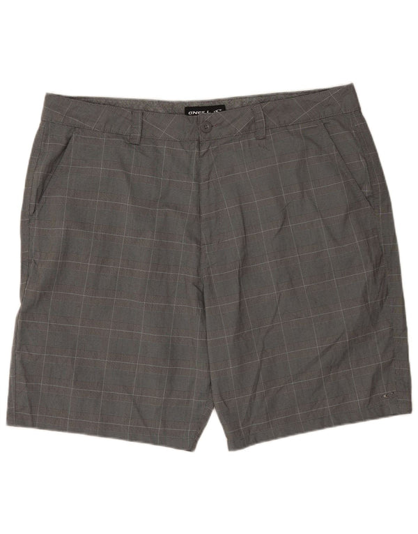 O'Neill Chino Shorts til mænd W40 XL Grå ternet polyester