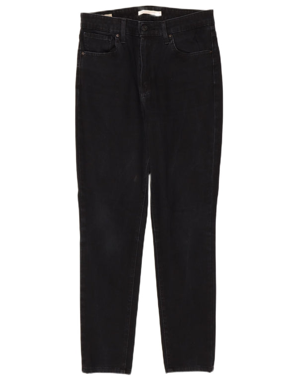 Levi's Dame 721 Skinny Jeans med høj talje W29 L30 sort bomuld