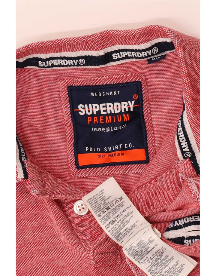 Superdry Poloshirt til mænd Medium Pink Bomuld