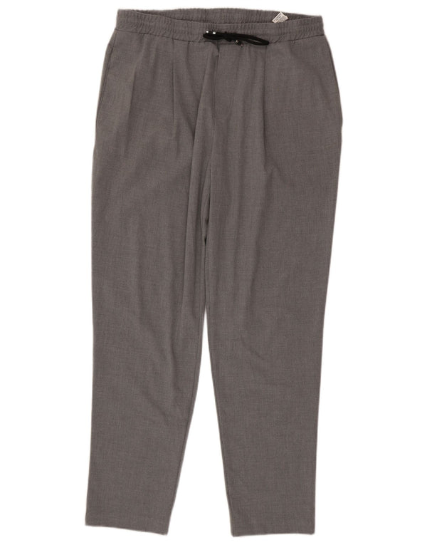 Zara Herre Tapered Chino Bukser Large W32 L29 Grå Polyester