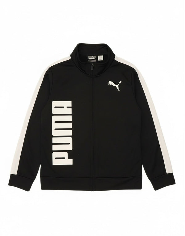 Puma Boys Grafisk træningsdragt topjakke 6-7 år Sort Colourblock Sports