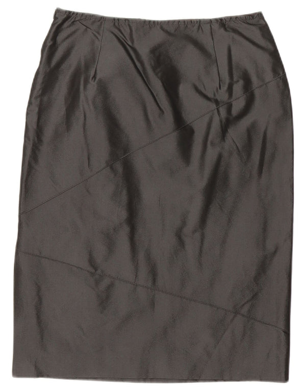 Max & Co. Midi-nederdel til kvinder UK 10 Small W28 Black Polyester