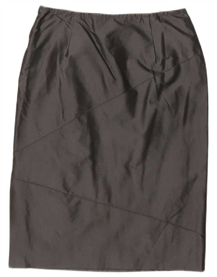 Max & Co. Midi-nederdel til kvinder UK 10 Small W28 Black Polyester