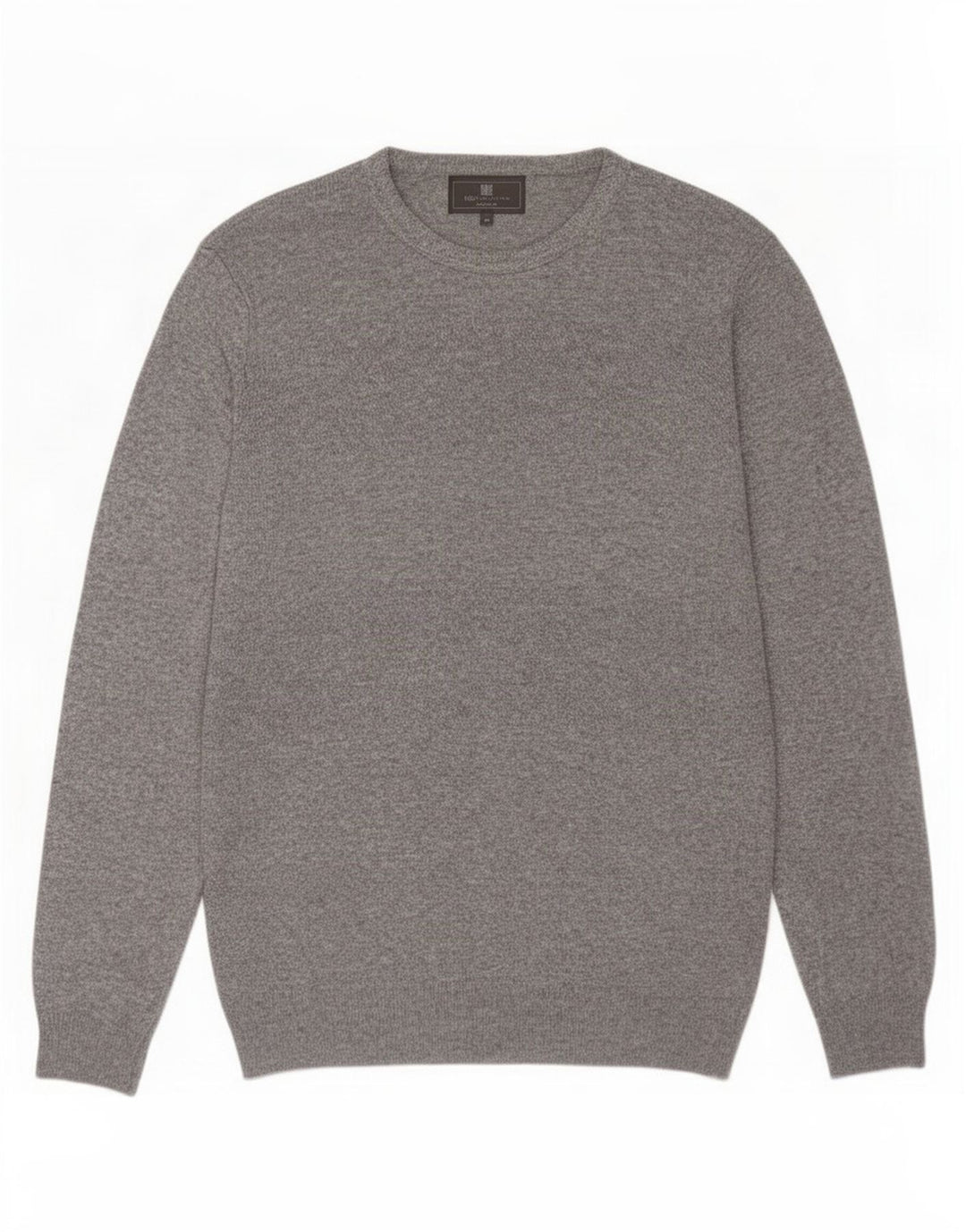 Marks & Spencer Herre sweater med rund hals, medium grå flækket
