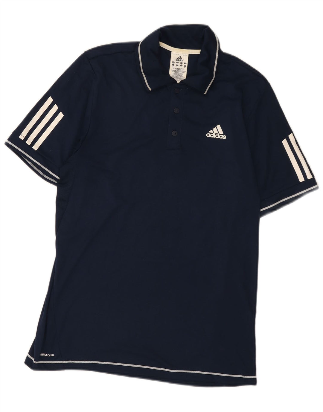 Adidas Climacool poloshirt til mænd, lille marineblå polyester