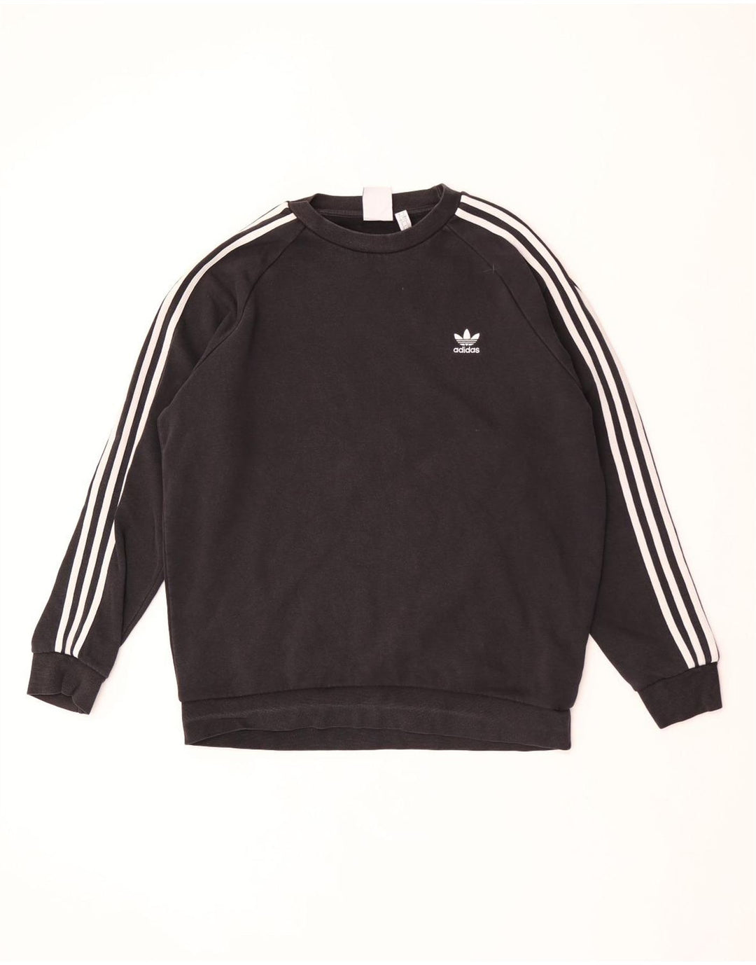 ADIDAS Sweatshirt til mænd, stor sort bomuld
