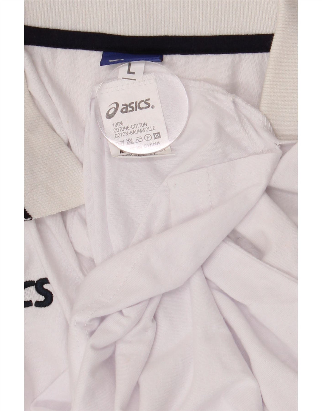 Asics Herre Polo Shirt Stor Hvid Bomuld
