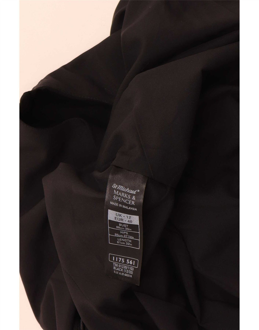 Marks & Spencer Dame St. Michael Skede Kjole UK 12 Medium Sort