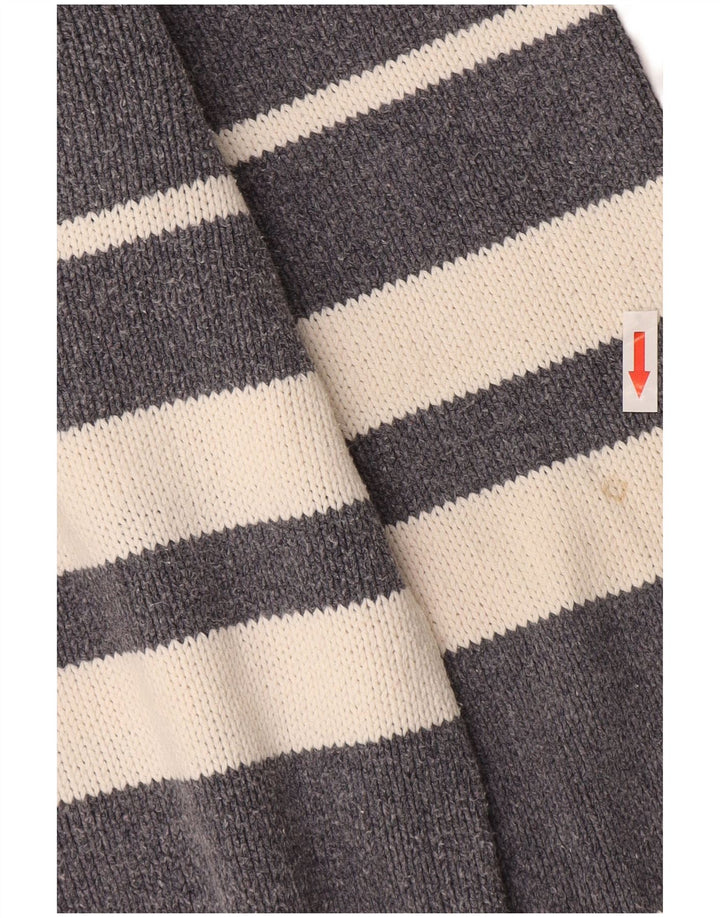 Levi's Herre V-hals sweater XL Gråstribet bomuld