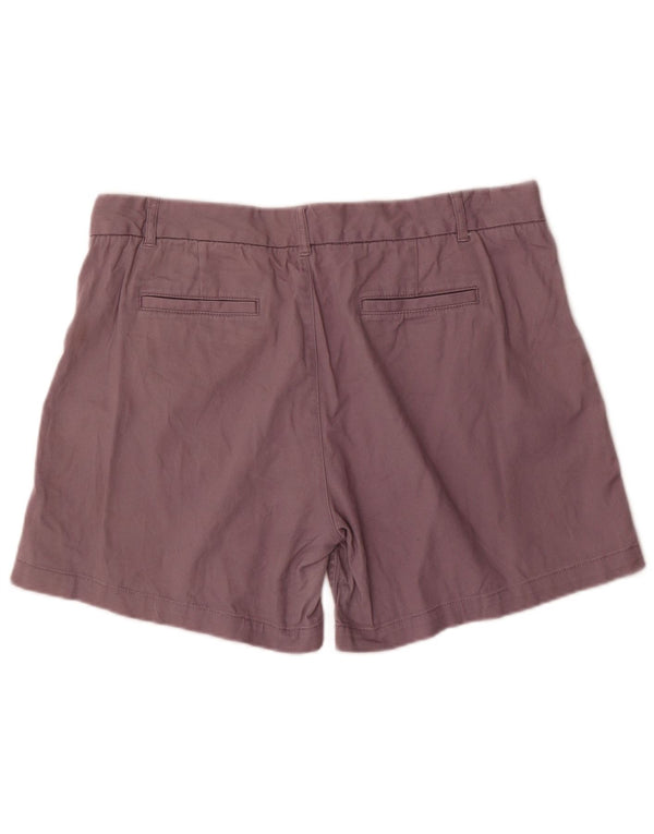 Fat Face Dame Chino Shorts UK 16 Large W36 Purple Bomuld