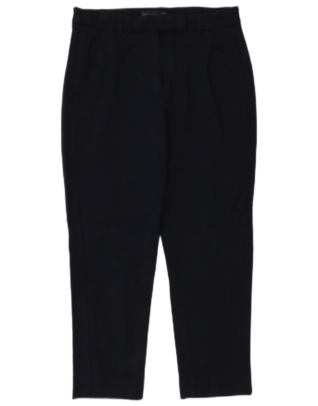 Marks & Spencer Dame Cropped Trousers UK 12 Medium W30 L25 Navy Blue