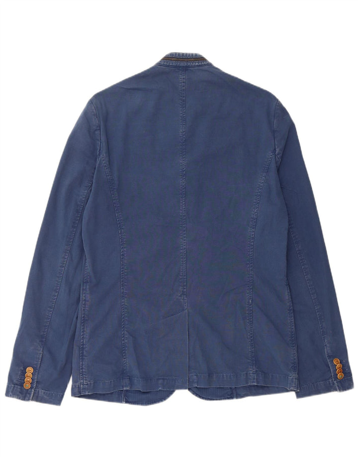 Zara Herre 5-knaps blazerjakke UK 38 Medium Blue