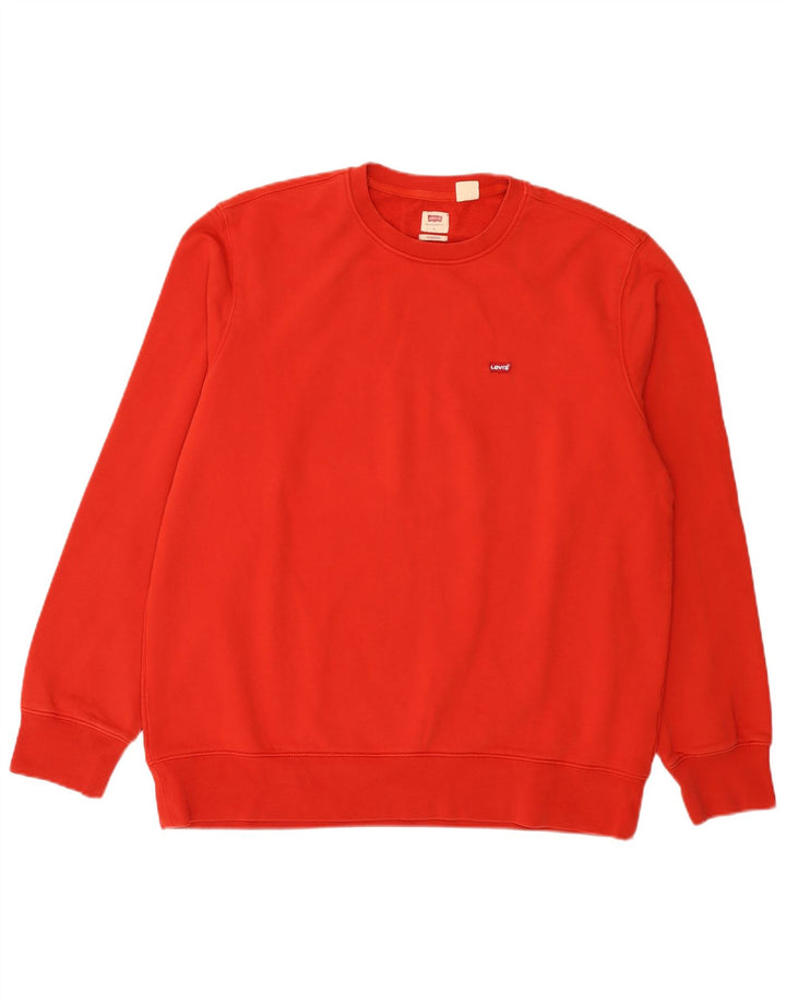 Levi's Herre Standard Sweatshirt Jumper Stor Rød Bomuld