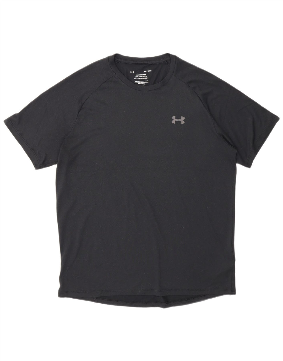 Under Armour Herre Heat Gear T-Shirt Top Medium Sort Polyester