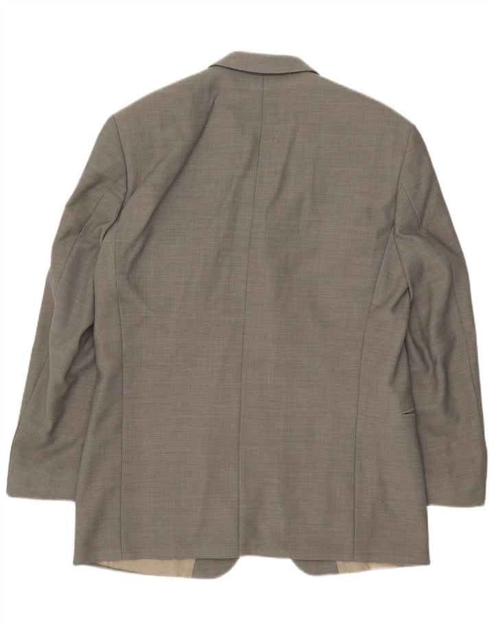 Hugo Boss Herre 3-knaps blazerjakke EU 50 Large Grå Uld