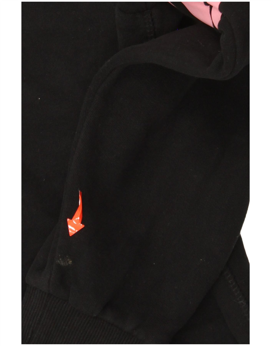 Superdry grafisk hættetrøje til kvinder UK 16 Large Black