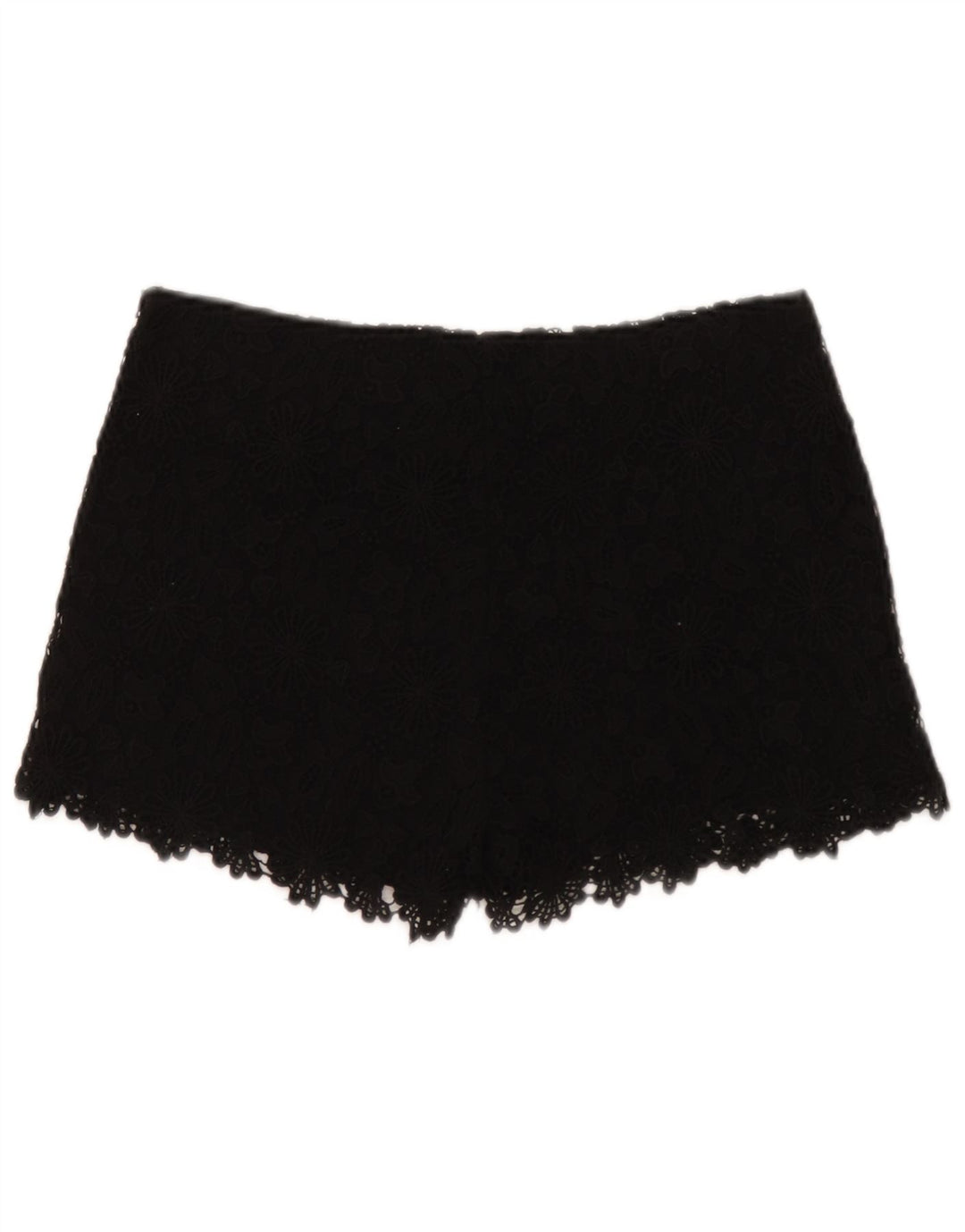 Zara Casual Shorts til kvinder Small W26 Black Floral