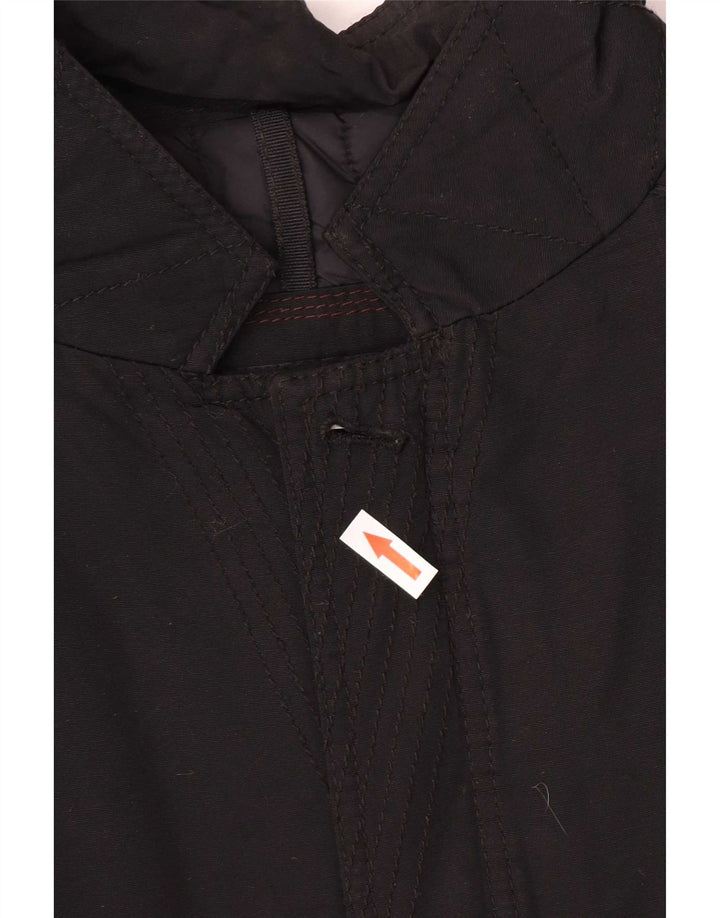 Massimo Dutti Herre Utility Jacket UK 44 2XL Sort Nylon