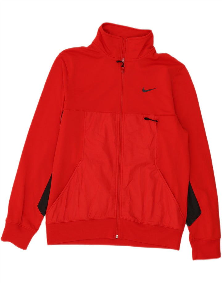 NIKE Træningsdragt topjakke til mænd Medium Rød Colourblock