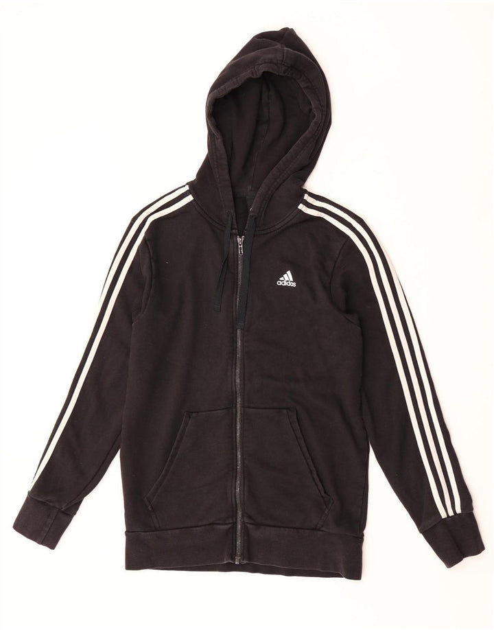 Adidas Hættetrøje med lynlås til mænd, lille sort