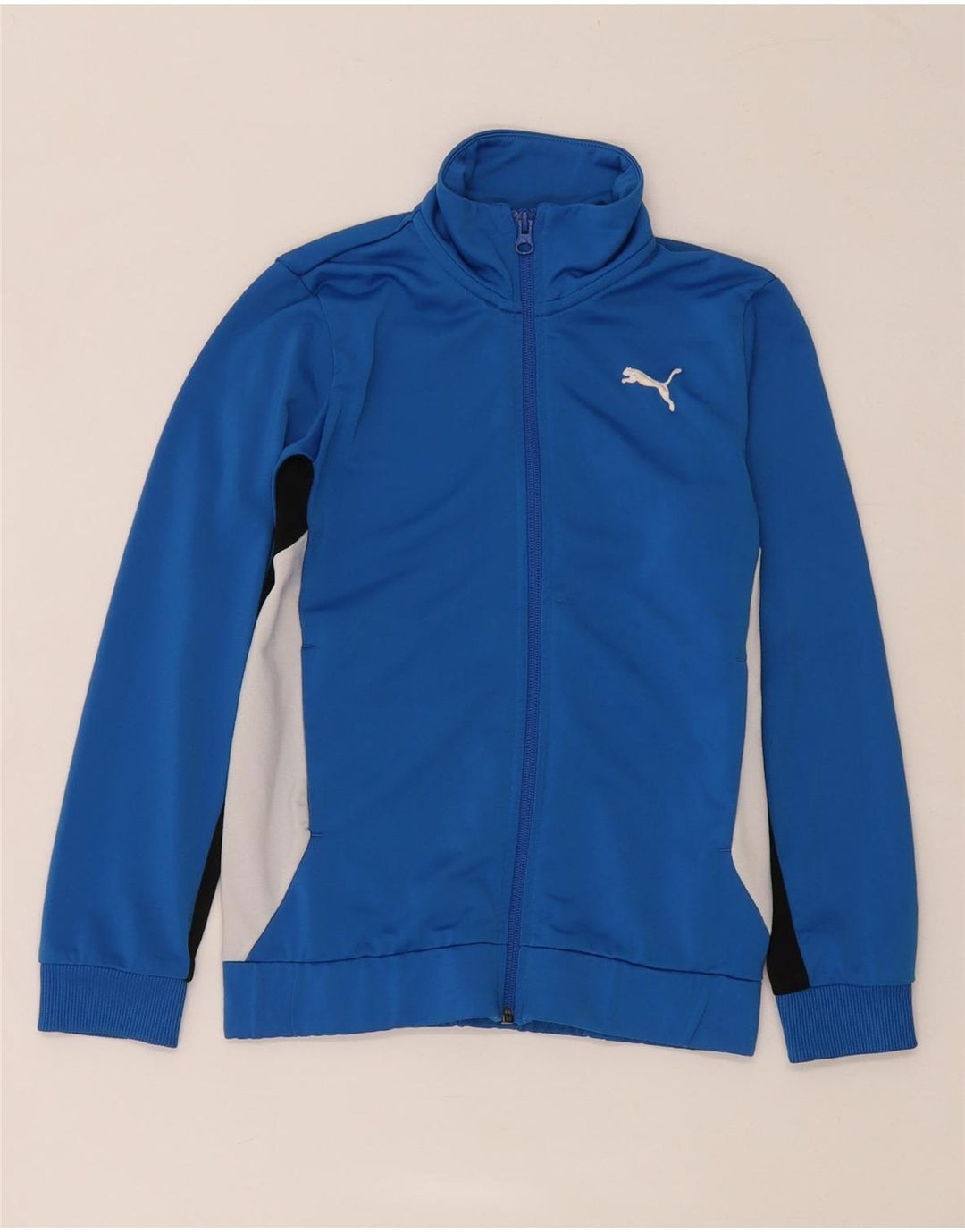Puma Træningsdragt Topjakke til drenge 9-10 år Blå Colourblock Polyester