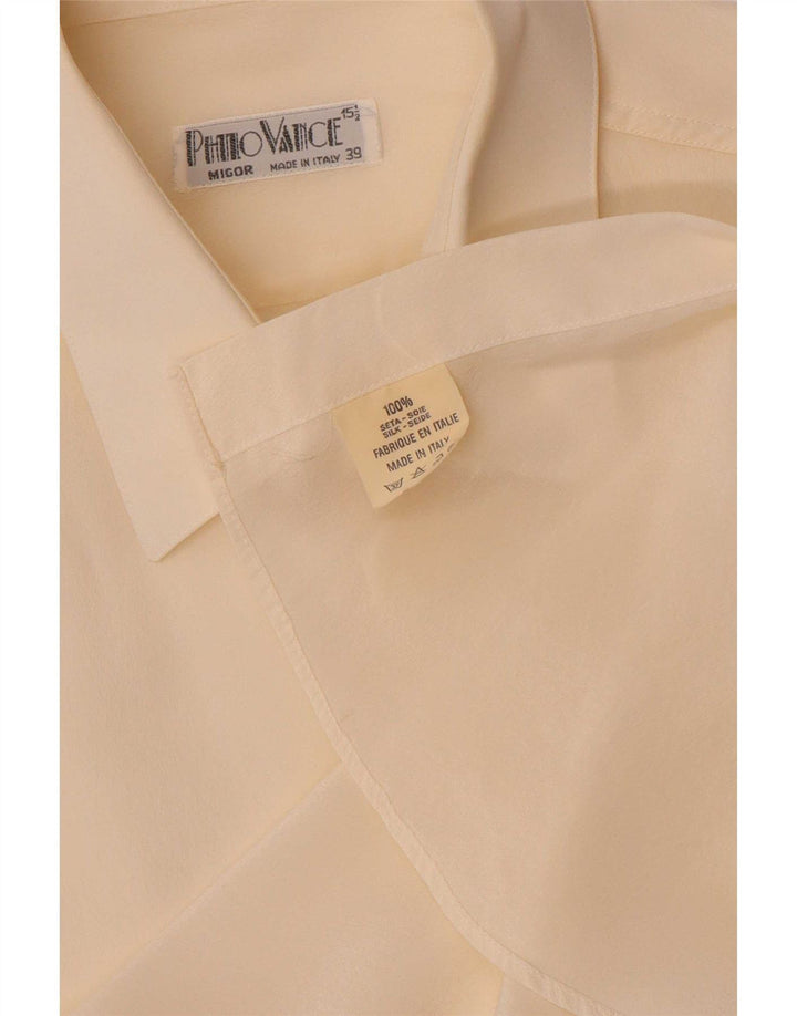 Philo Vance Herreskjorte str. 39 15 1/2 Medium Off White Silke