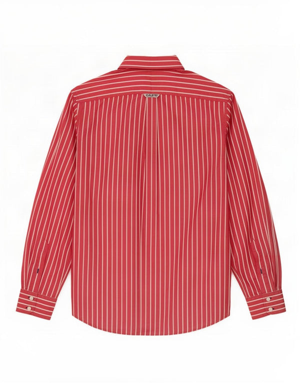 Crew Clothing Herre skræddersyet pasform Skjorte Large Pink Pinstripe
