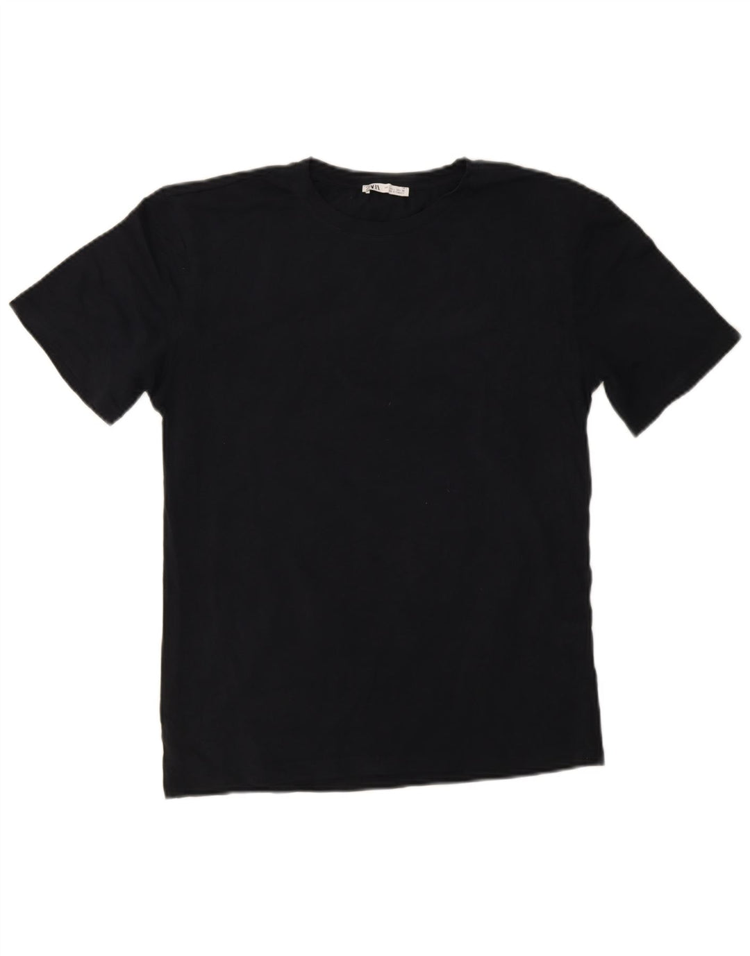 Zara Herre T-Shirt Top Stor Marineblå