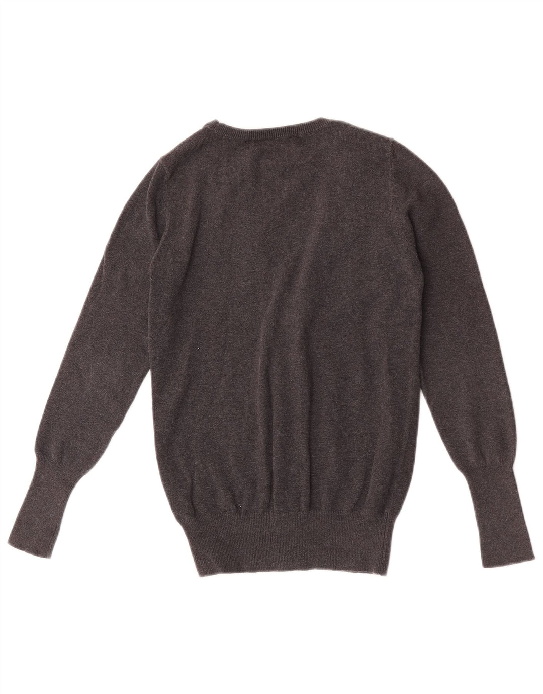 Zara Dame Cardigan Sweater UK 12 Medium Grey Bomuld