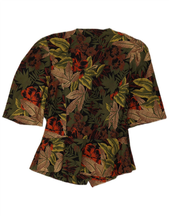 Vintage Dame 1 Knap Blazer Jakke IT 44 Medium Multicolored Floral