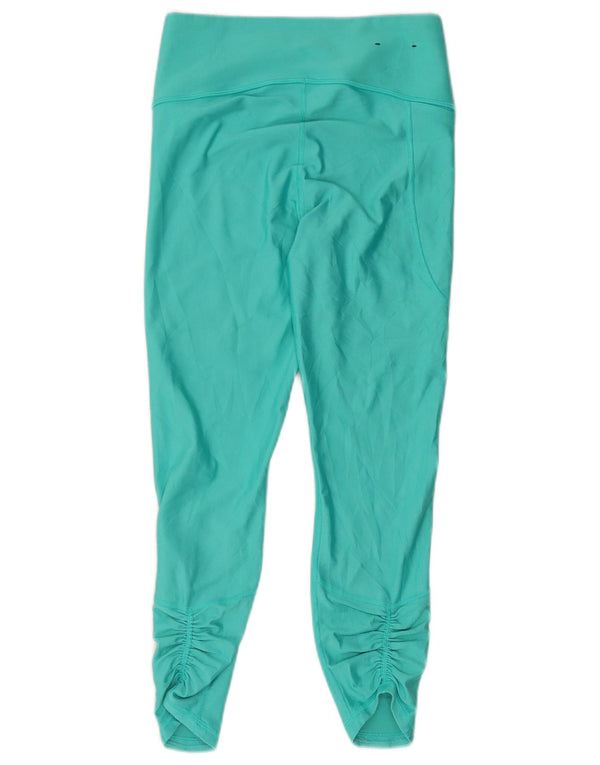 Under Armour Dame Capri Leggings UK 12 Medium Turkis Polyester