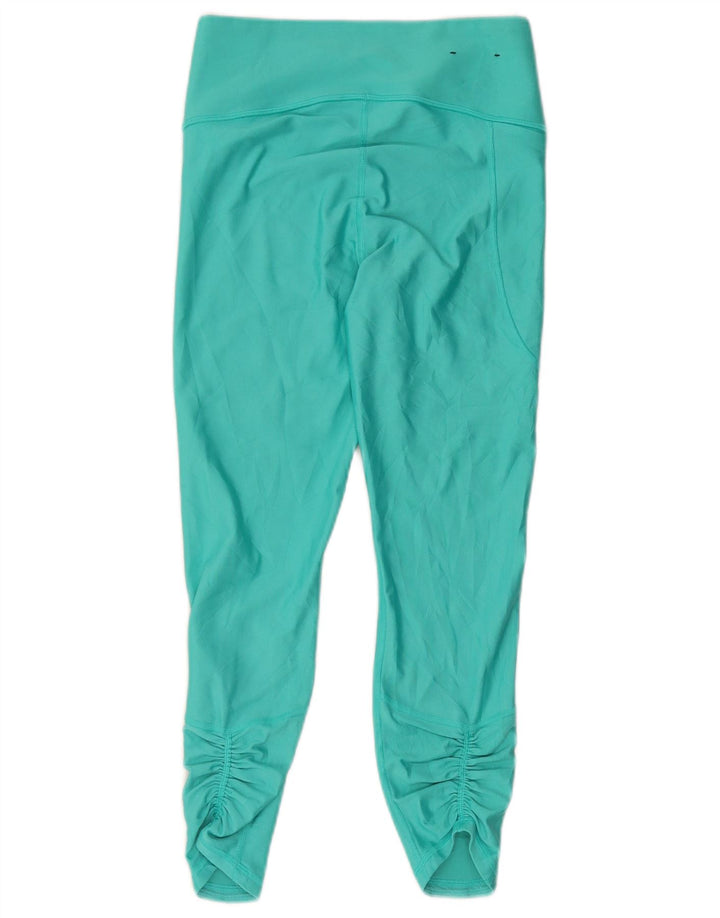 Under Armour Dame Capri Leggings UK 12 Medium Turkis Polyester