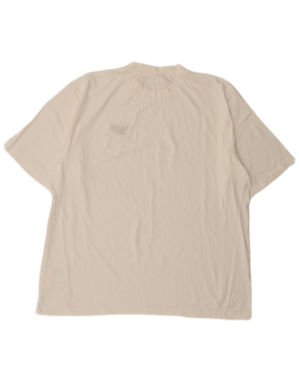 Reebok Herre T-Shirt Top XL Hvid Bomuld