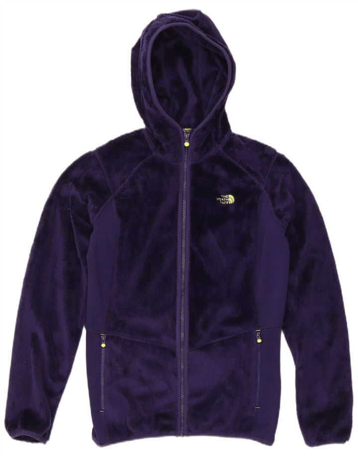 The North Face Fleecejakke med hætte til kvinder UK 14 Medium Lilla Polyester