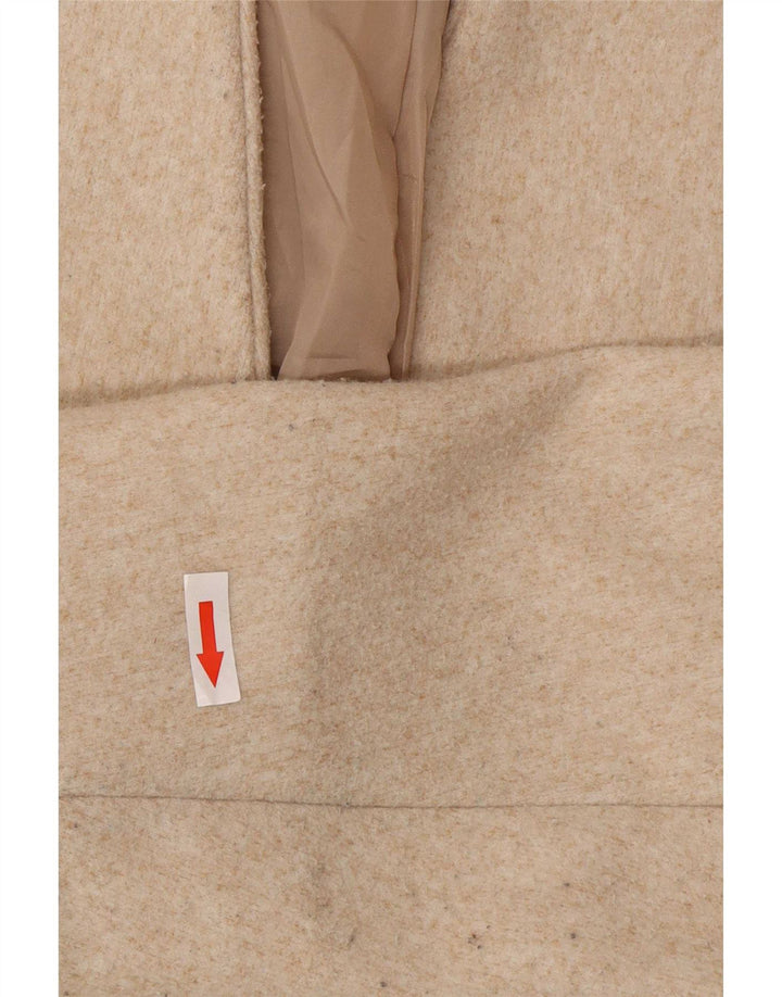 Zara Womens Oversized Open Overcoat UK 6 XS Beige