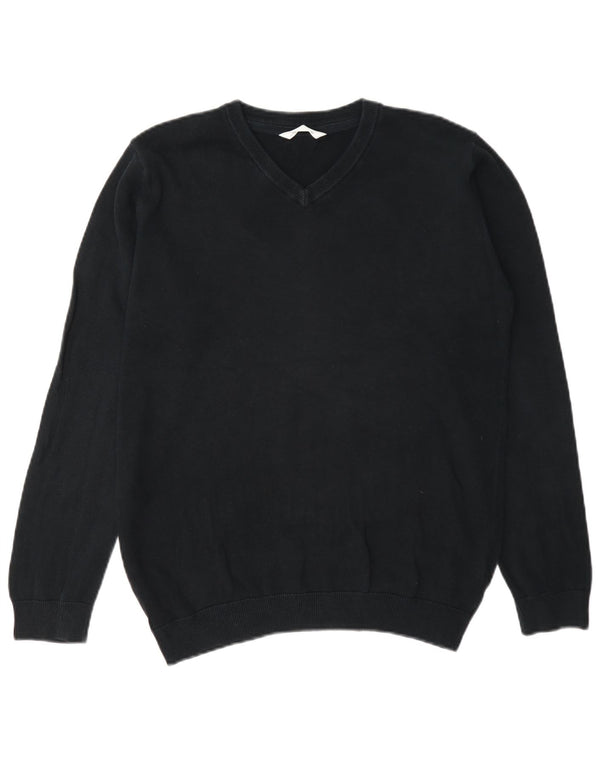 Marks & Spencer Boys V-hals sweater 13-14 år sort bomuld