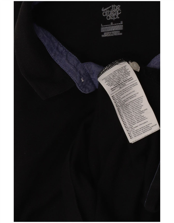 Nike Herre Grafisk Rugby Polo Shirt Stor sort bomuld