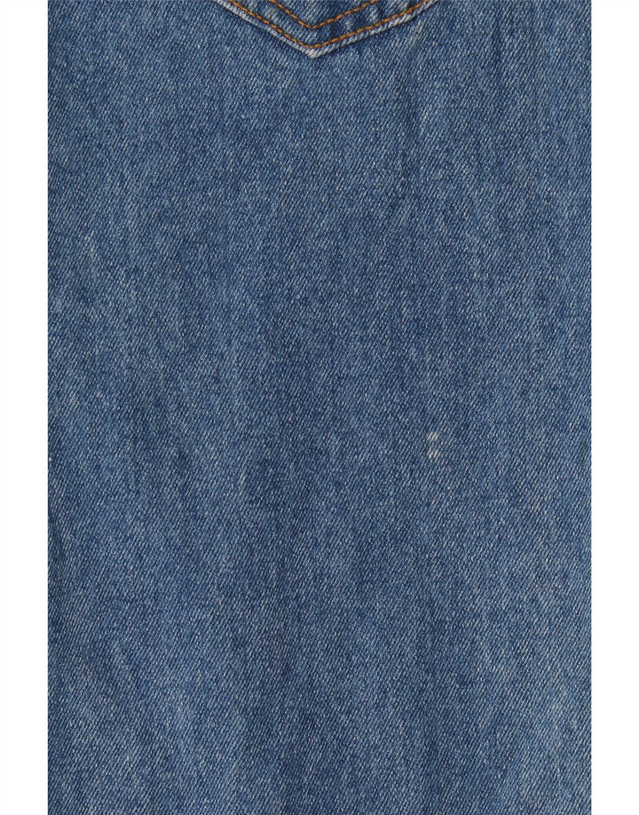 Vintage lige jeans til kvinder W28 L32 blå bomuld