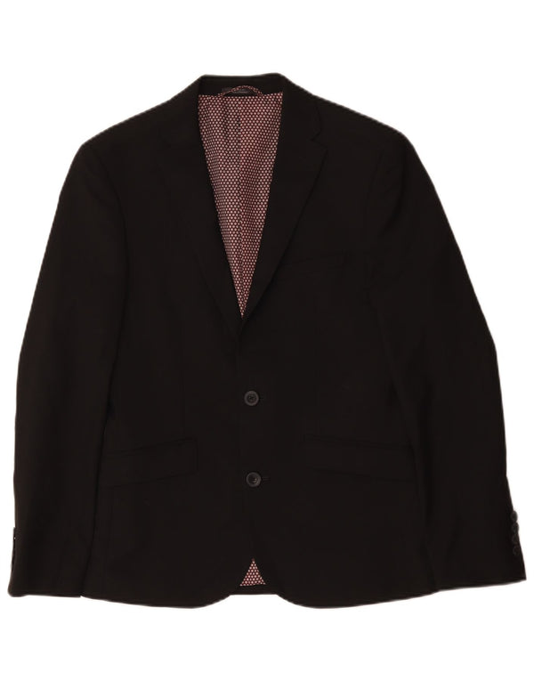 Marks & Spencer Herre 2-knap Skinny Fit Blazer-jakke UK 34 XS Sort