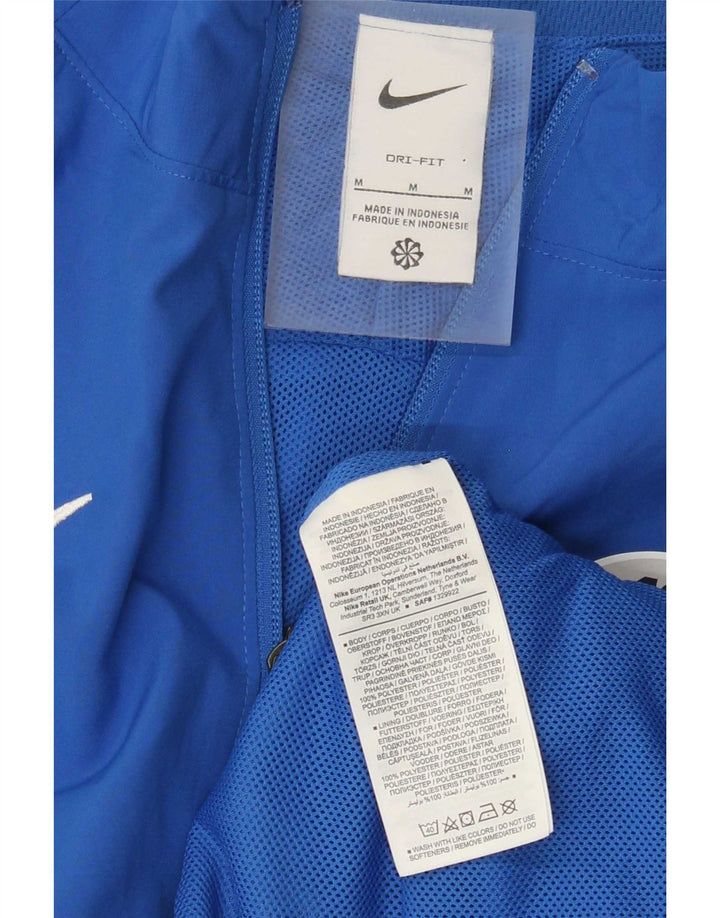 Nike Herre Dri Fit Grafisk træningsdragt Topjakke Medium Blue Colourblock
