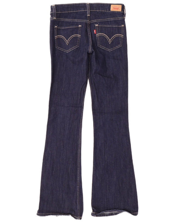Levi's Dame 518 Super Low Bootcut Jeans US 1 XS W28 L32 Marineblå Bomuld