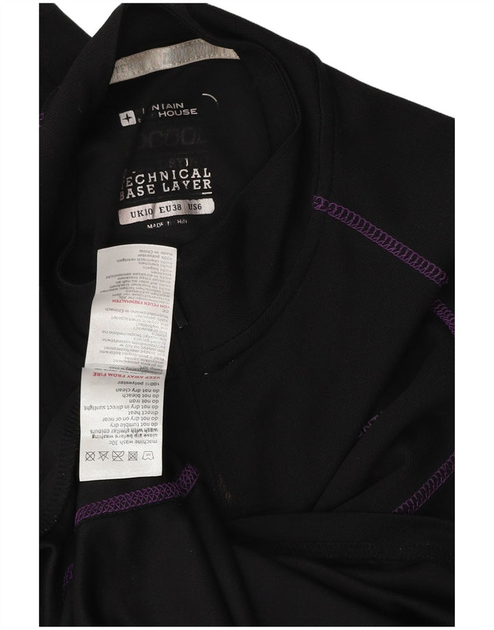Mountain Warehouse Dame Pullover Træningsdragt Top UK 10 Lille Sort