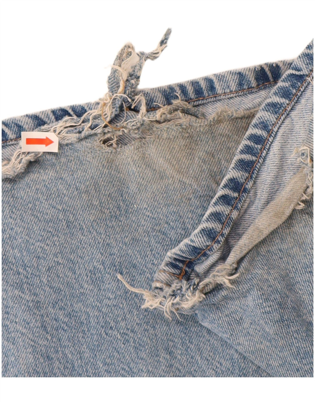 ZARA Dame Cargo Flared Jeans EU 34 2XS W24 L32 Blå Bomuld