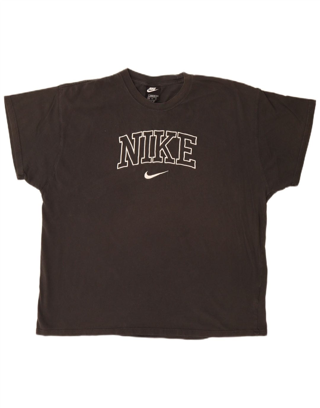 NIKE Herre Loose Fit Grafisk T-Shirt Top 2XL Sort Bomuld