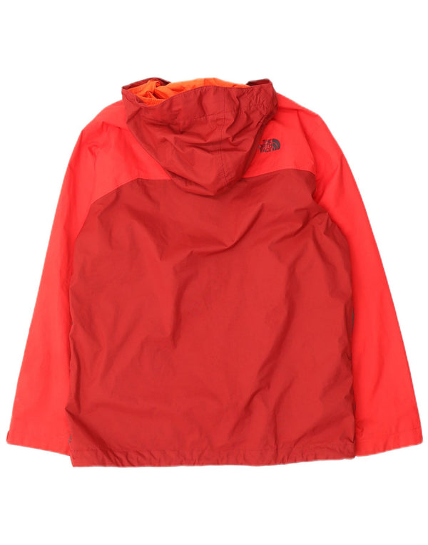 The North Face Boys Regnjakke med hætte 12-13 år Stor rød farveblok