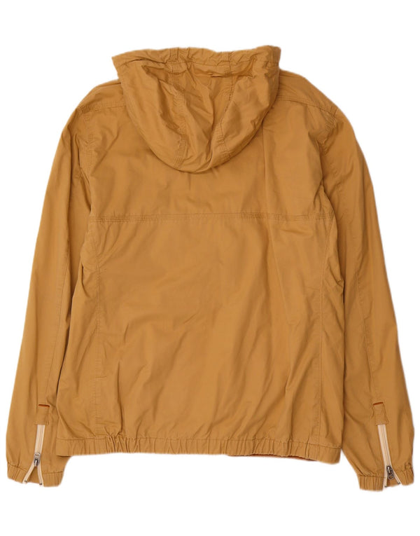 G-Star Herre Grafisk Hooded Bomber Jacket UK 42 XL Beige Bomuld