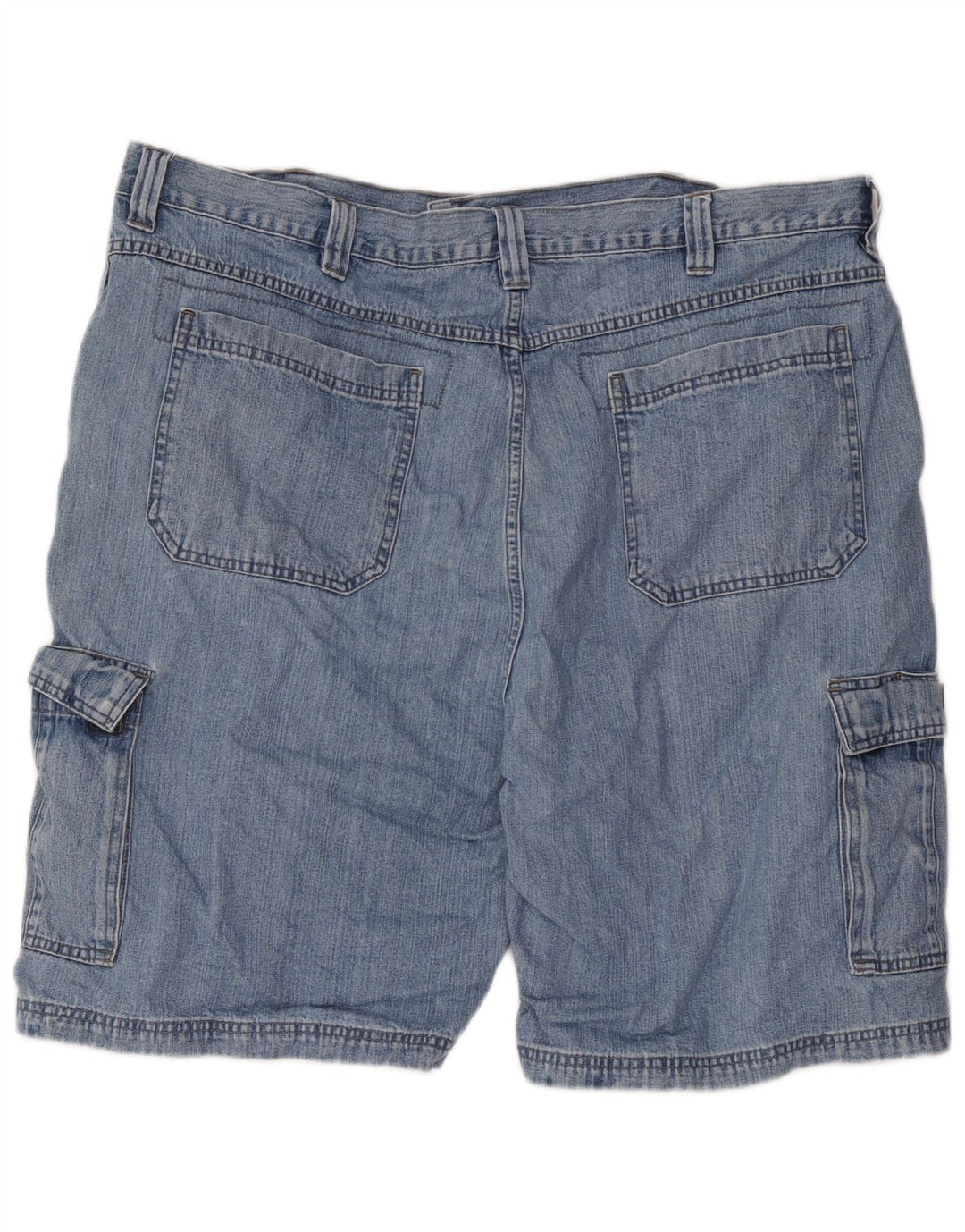 Wrangler Herre Cargo Denim Shorts W42 2XL Blå Bomuld